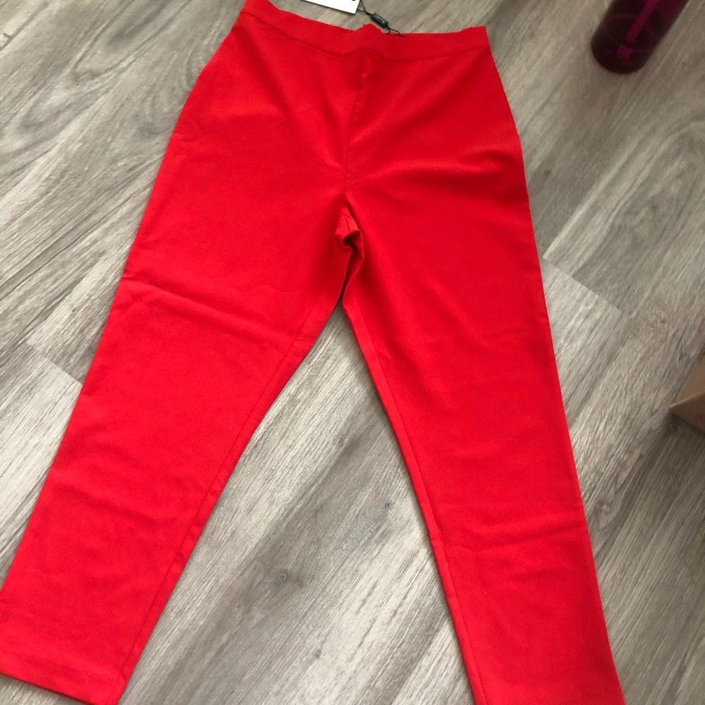 Zalia slim pant fire red